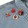 Pin Communist Fashionable Cartoon Character Alloy Brooch Metal Accessory