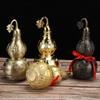 1pc Metal Gourd Ornament Home Decoration Feng Shui Accessories Hotel Gourd Ornaments Metal Decorative Crafts Gourd-shaped Design