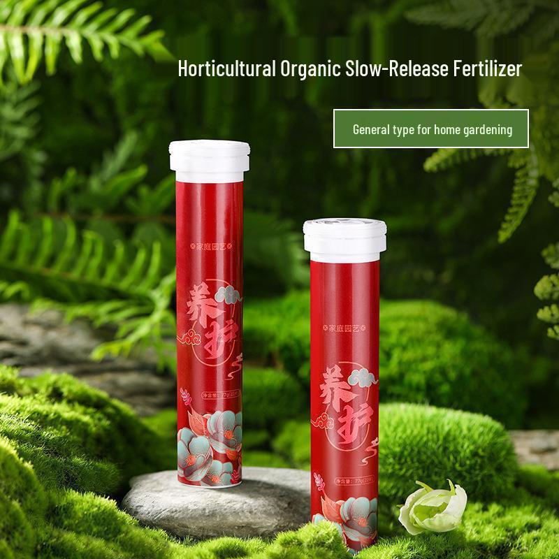 Indoor Flowering Nutrient Tablets: Universal NPK Organic Fertilizer for Potted Plants & Succulents with Slow-Release Formula for Home Gardening.