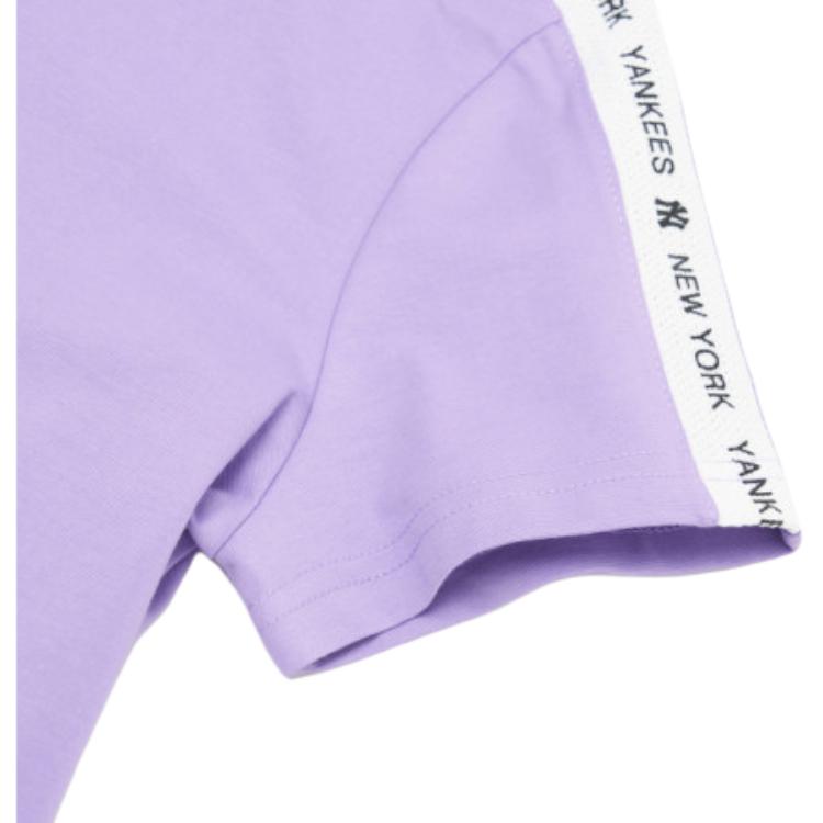 New MLB Crop Tops Women's Purple 3FTSA2023-50PPN