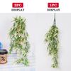 Artificial Hanging Flowers Fake Vine Garland Plants Hanging Baskets Garden Decorfor Home Wedding Party Outdoor Yard Wall