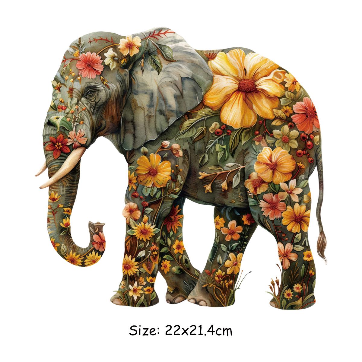 

Термопереводные виниловые наклейки в стиле ретро со слонами, толстовки, термопрессовые аппликации, самодельные наклейки для одежды, футболки, термонаклейки