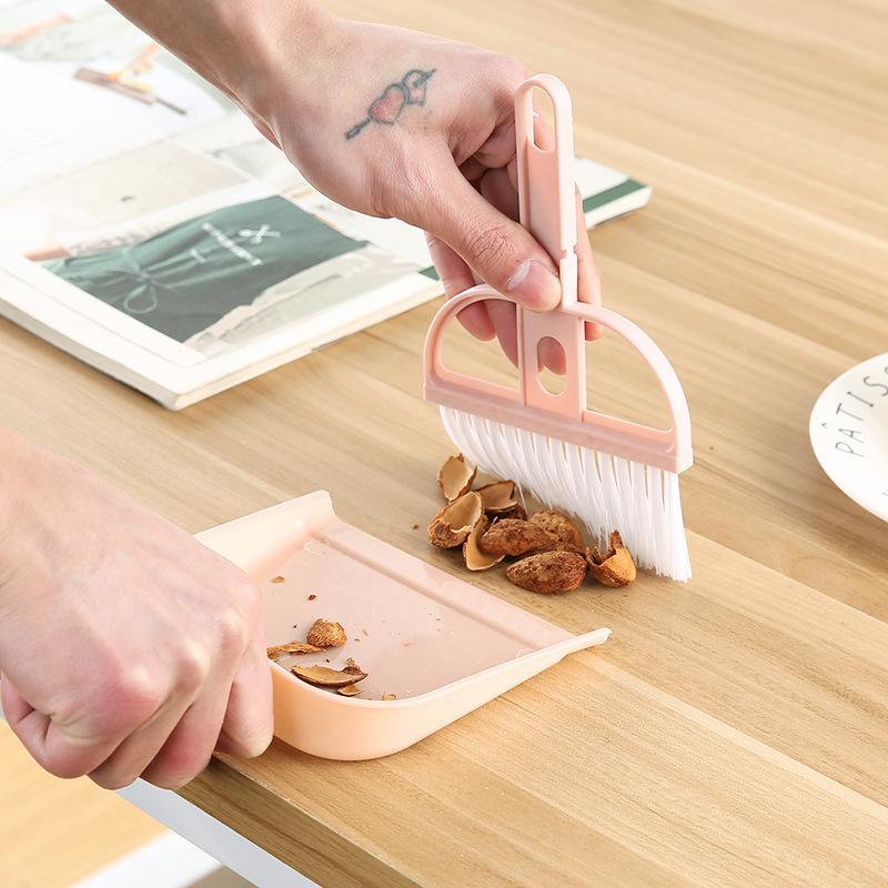 Mini Brush Small Broom Dustpans Set Desktop Sweeper Garbage Cleaning Shovel