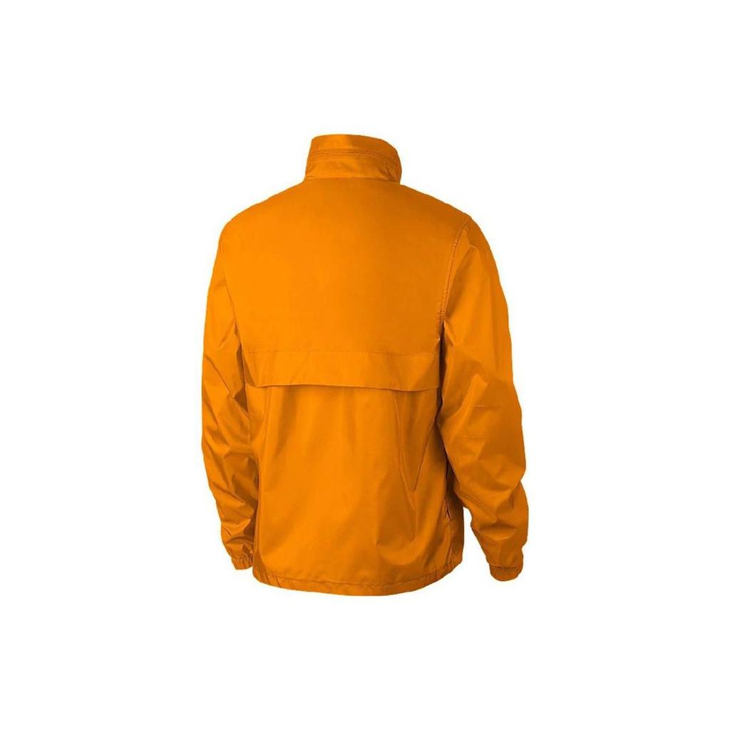 Nike Letter Print Breathable Stand Collar Windbreaker Men Jacket Orange AR2239-833