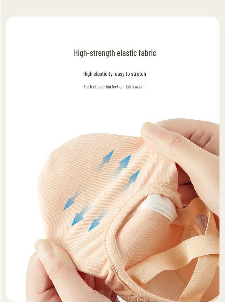 Women's & Men's Stretch Fabric Ballet Dance Shoes - Soft Sole, Cat Paw Design, Ideal for Yoga & Dance Practice