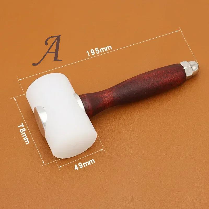 Leather Carving Craft Hammer Tool Kit Cowhide Punch Cutting Sewing Diy Tools Hammer Leather Punch Tools