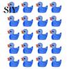 Duck Sculpture Set 20Pcs Mini Glow-in-the-dark Resin Ornaments Adorable High-quality Decor Sculptures for Garden Home Party Decoration Figurines