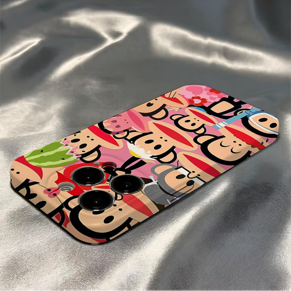 

P-Paul F-Frank Phone Case For IPhone 16 Pro Max 15 14 13 12 11 Pro Max 11Mini 2025 16Plus Glossy HD Film Cover iPhone15Pro