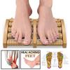 Wooden Foot Massager 3D Shiatsu Roller Massage Relieve Body Stress Muscle Massager Reflexology Feet Care Massage Tool
