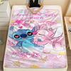 Stitch Cartoon printing Flannel Blanket Bedroom Sofa Camping Warm blanket Gifts for family and friends-MJ016