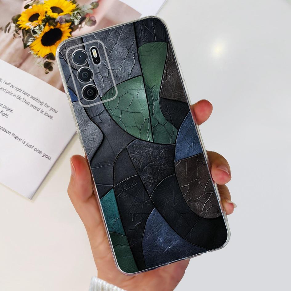 For OPPO A54S Case CPH2273 Back Cover Luxury Marble Cartoon Soft Silicone Phone Case For OPPO A16 CPH2269 A16S CPH2271 Funda New
