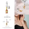 100% Plata De Leyoriginal Foreign Wine Series Red Wine Whiskey Champagne Charms Fit Bracelet Diy Jewelry Making Women Gift