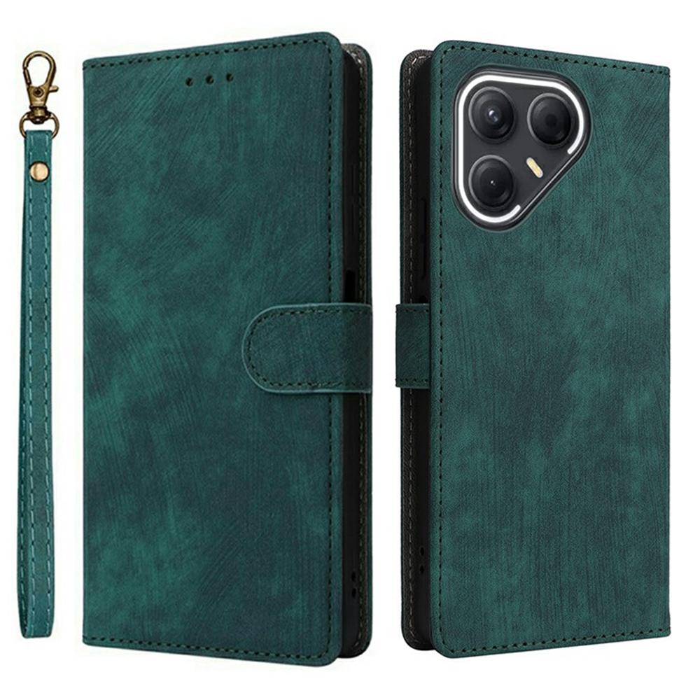 

Для TECNO Pova 7 5G LJ7 Чехол Кошелек с RFID-блокировкой Кожаный чехол-подставка для телефона с ремешком Green