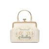Elegant Embroidered Hanfu Bridesmaid Clutch - Stylish Button Handbag