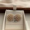 Round Dense Arrangement of Small Pearl Stud Earrings, Retro Bead Embroidery, Fashionable, Exquisite, Elegant and Ceremonial, Niche Earrings