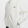 Nike Club Casual Fashion Simple Zipper Long Sleeve Fleece Jacket Men Jackets Sail-White Black FZ0889-133