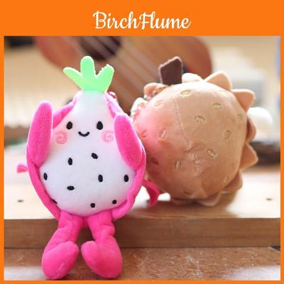 Plush Fruit Dragon Fruit Keychain With Super Soft Short Plush For Kids And Collectors