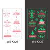 In-Stock Luminous Christmas Temporary Tattoo Stickers for Holiday Party & Window Decoration Gifts