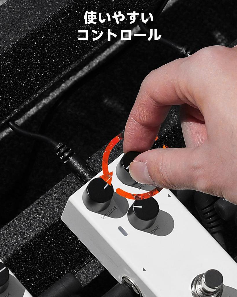 Donner Embark 02 Distortion Guitar Effect Pedal, True Bypass