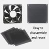 120mm Dust Filter Computer Fan Filter Cooler PVC Black Dustproof Case Cover Computer Mesh