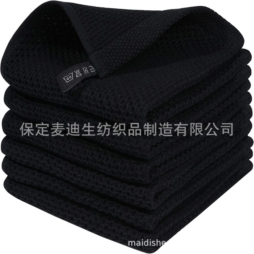 Pure cotton waffle honeycomb towel is soft and absorbent. Various sizes can be combined, packaged and barcoded.