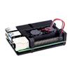 Алюмінієвий корпус для Raspberry Pi 4 З подвійним вентилятором охолодження / Без нього Металевий корпус Чорний корпус Для Rpi Raspberry Pi 4B