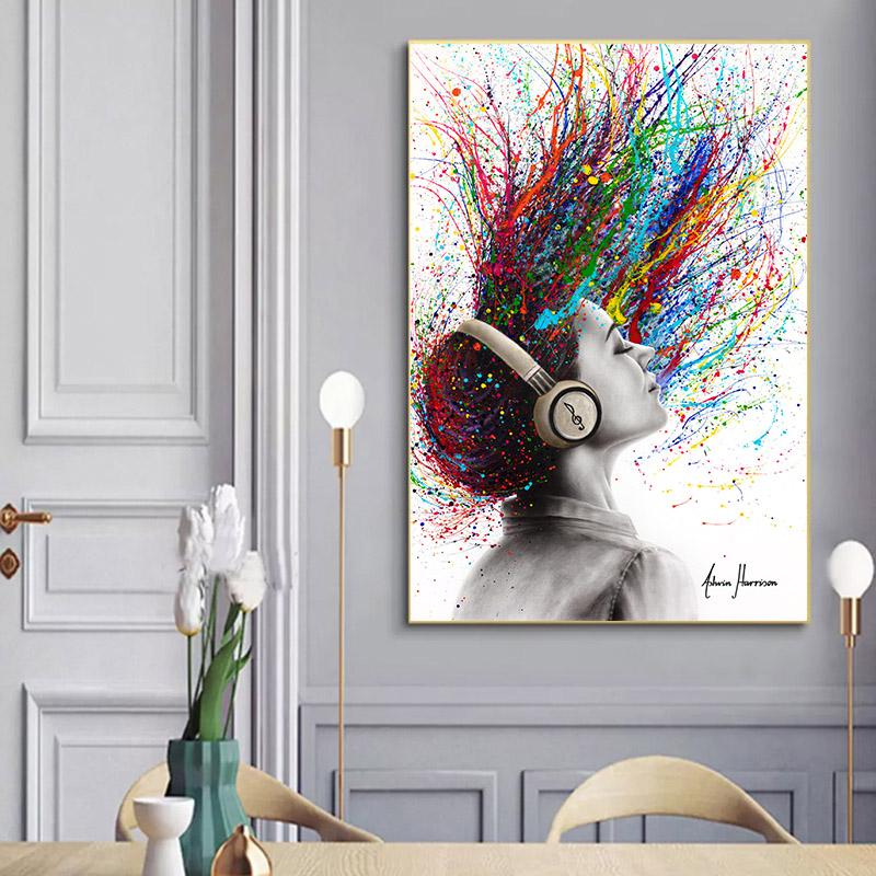 Nordic Canvas Paintings Abstract Ashvin Harrison Art Excite Wall Art Posters and Prints For Living Room and Porch Decoration