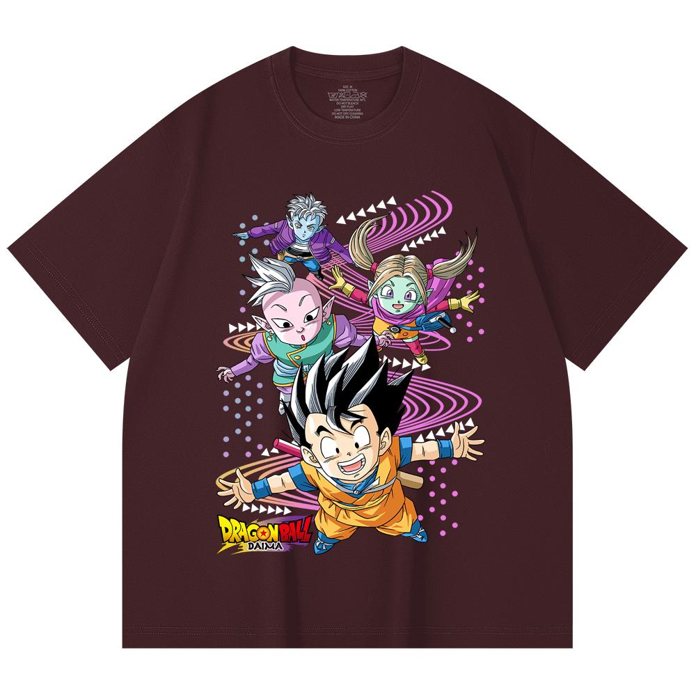 230 Gsm 100% Cotton Dragon Ball V33 Daima Print Unisex Heavy Cotton T Shirt