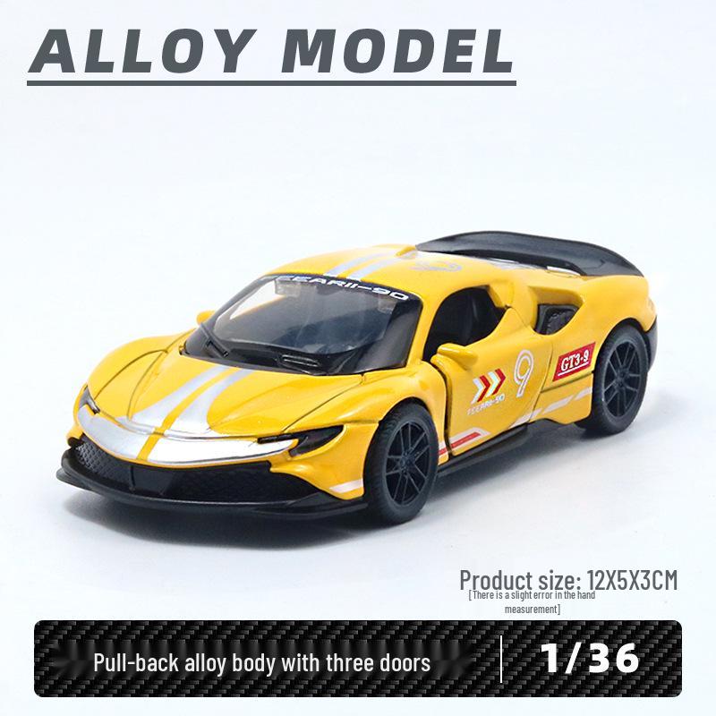Bagged Alloy Model Sporting Car Ornament - Boys' Toy Gift