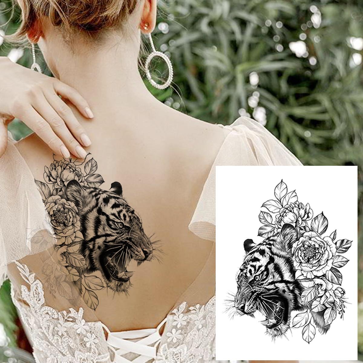 

Временная татуировка в виде совы, леса, для мужчин, женщин, детей, мальчиков, льва, поддельные татуировки монстра, наклейка, компас, черная переноса воды, татуировки, рука