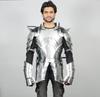 Armadura Medieval de Acero Calibre 18 para Caballero, Set para Hombre con Coraza, Hombreras y Gorguera