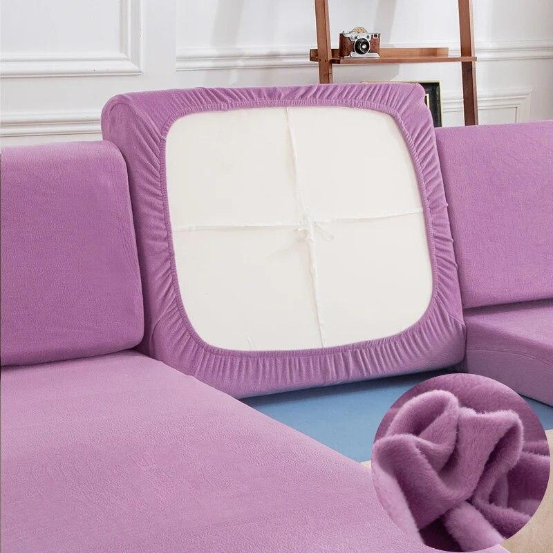 Plüsch Sofakissenbezug Für Wohnzimmer Sofabezüge Überwurf Für Chaiselongue Sofa Schutzbezug