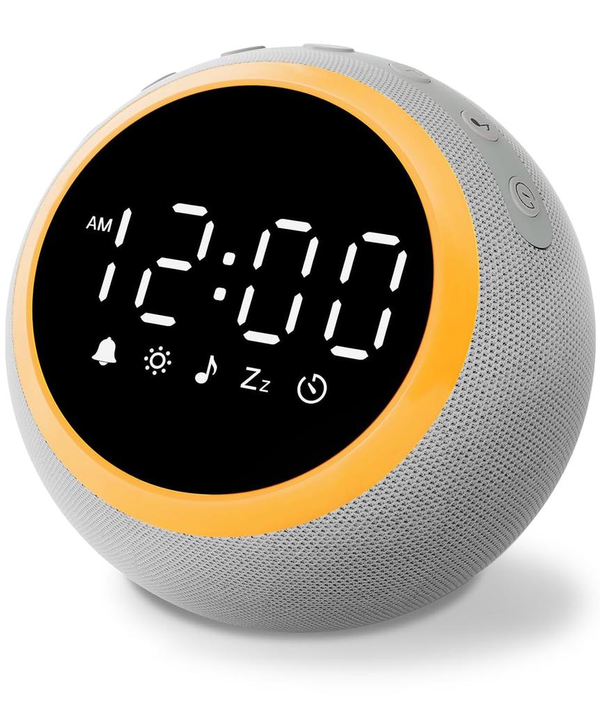 OSTONG White Noise Machine for Babies, 25 Soothing Sounds, Alarm Clock, Digital Clock, Night Light, Alarm & Snooze Function, 16 Volume Levels,