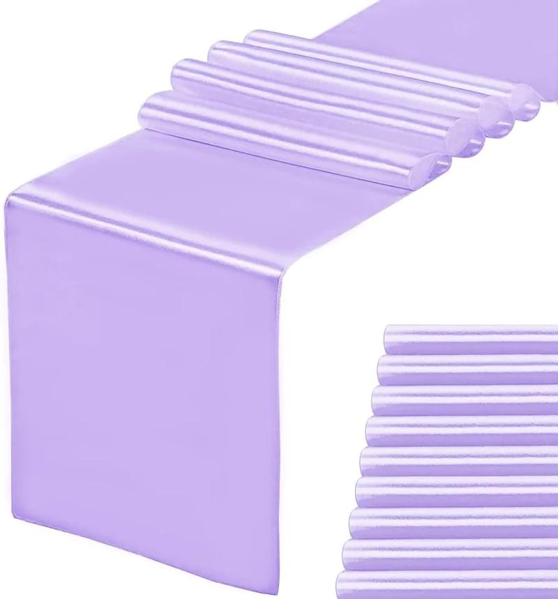 2-10PCS Satin Table Runner 30x275cm For Wedding Party Events Decoration Birthday Parties Banquets Decor Graduations Engagements