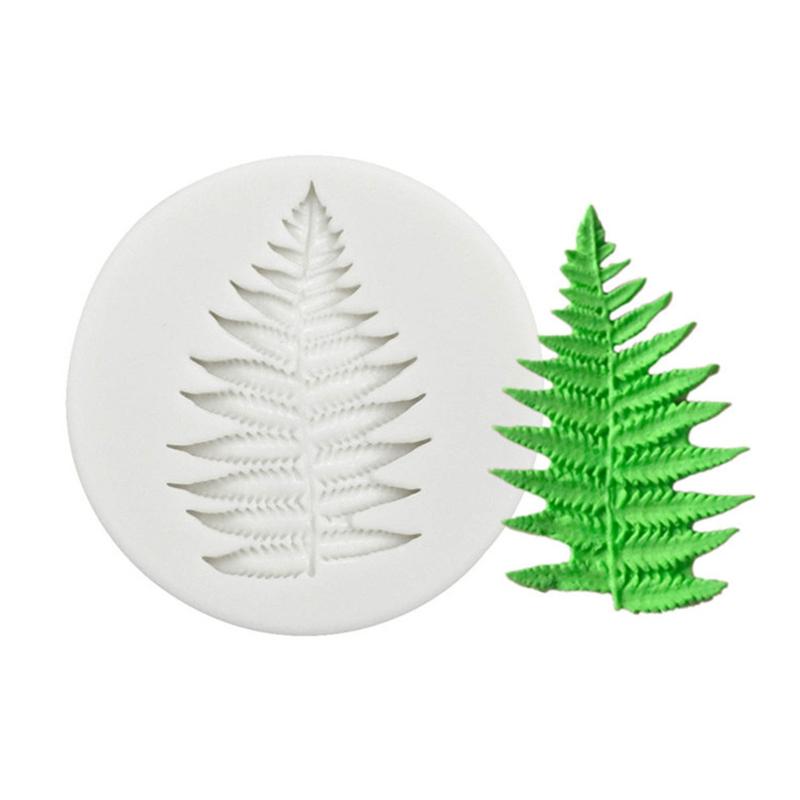 3D Plant Leaf Shaped Fondant Chocolate Mould Cake Topper Decorating Tools for Creative Baking Silicone Mold Easy To Clea