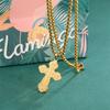 UC IC XC Punk Eastern Orthodox Cross Pendant Necklace Steel Serbian Religious Amulet Man Necklaces Christian Prayer Jewelry