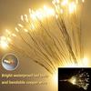 Firework Copper Led Fairy Wire String Lights Remote Control Christmas Decor