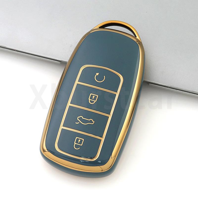 Autosleutelhoesje Cover Voor Chery Tiggo 4 5X 7 Pro 8 Exeed Txl Tx Lx Tiggo 8 Pro Tiggo 8Plus Nieuwe 5 Plus 7 Pro 4 Tpu Shell Sleutelhanger