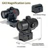 Hot Sale Holographic Red Dot Sight G43/G33 Magnifying Glass Combined Rifle Sight 20mm Guide Rail