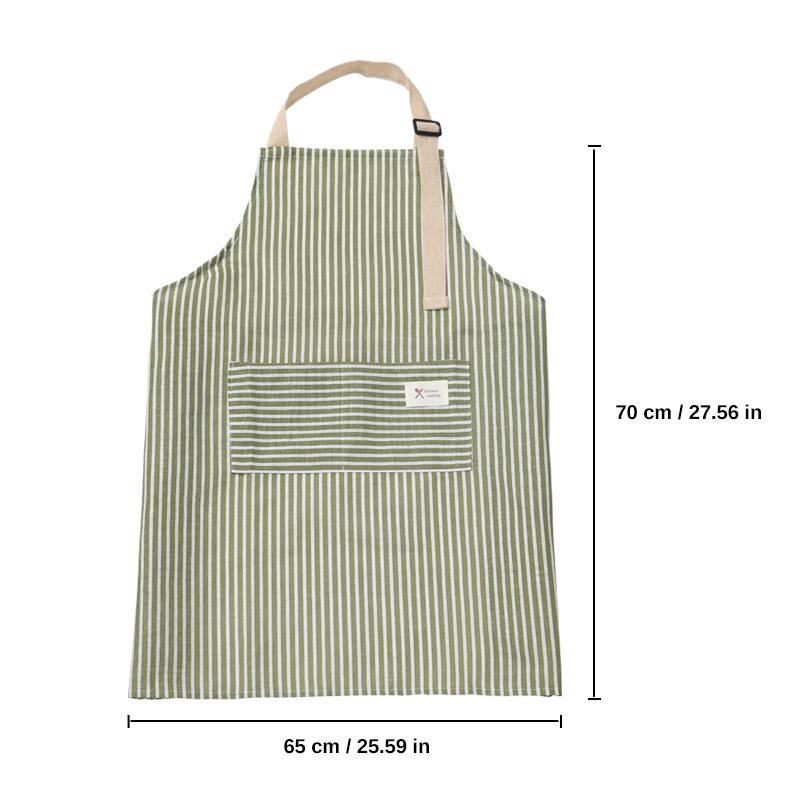 Oilproof Princess Apron for Women: Wipeable Kitchen Bib with Back Buckle and Large Pocket