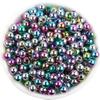 100pcs Acrylic Beads 6mm Colorful Glossy Wrinkle Round Loose Beads For Jewelry Making DIY Necklace Bracelet Earrings Accessories