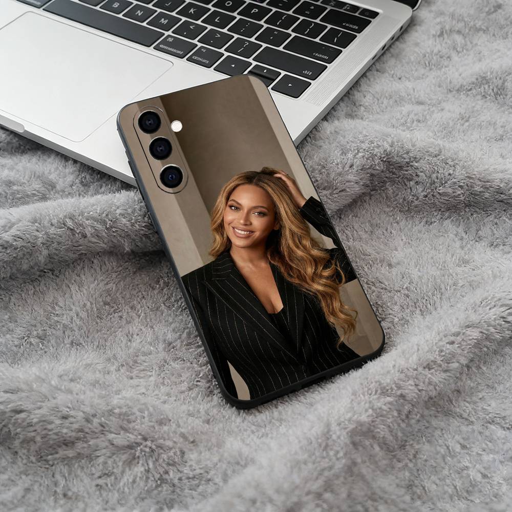 Music legend-B-Beyoncé Phone Case For Samsung Galaxy A73,A71 A72,A70,A53,A52,A51,Soft Silicone Black Cover