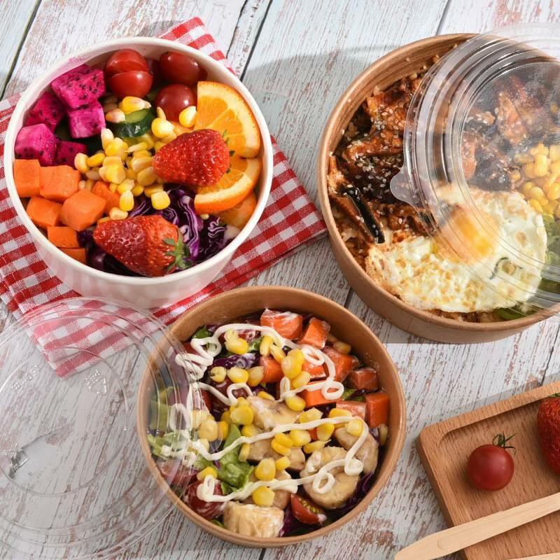 

Kasicong Disposable Food Container Bowls 1300ml