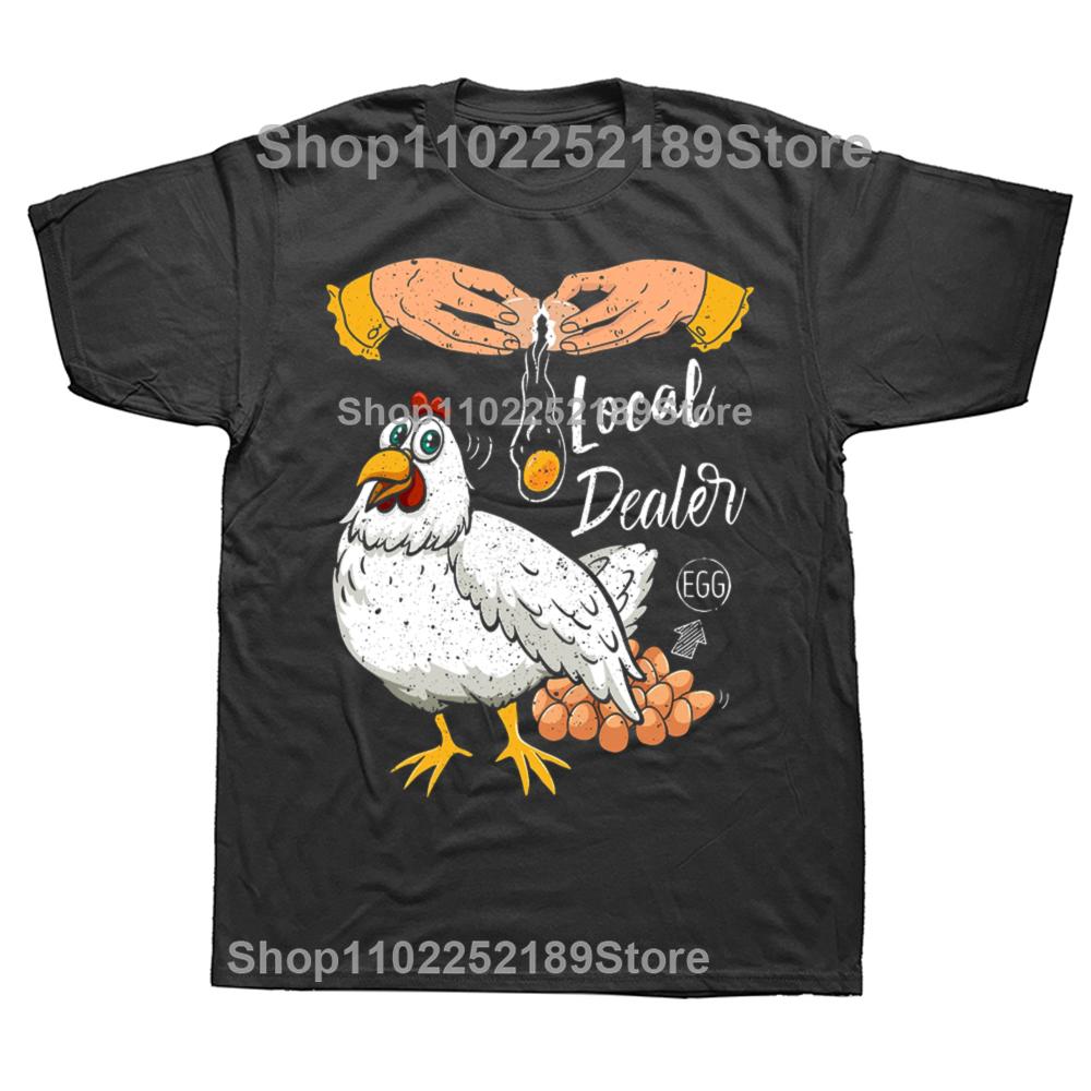 Eggs Dealer Funny Chicken Coop HendChicken Eggs 2025 Fashion Men Luxury Designer T-Shirts Camisa Printed on Tshirts