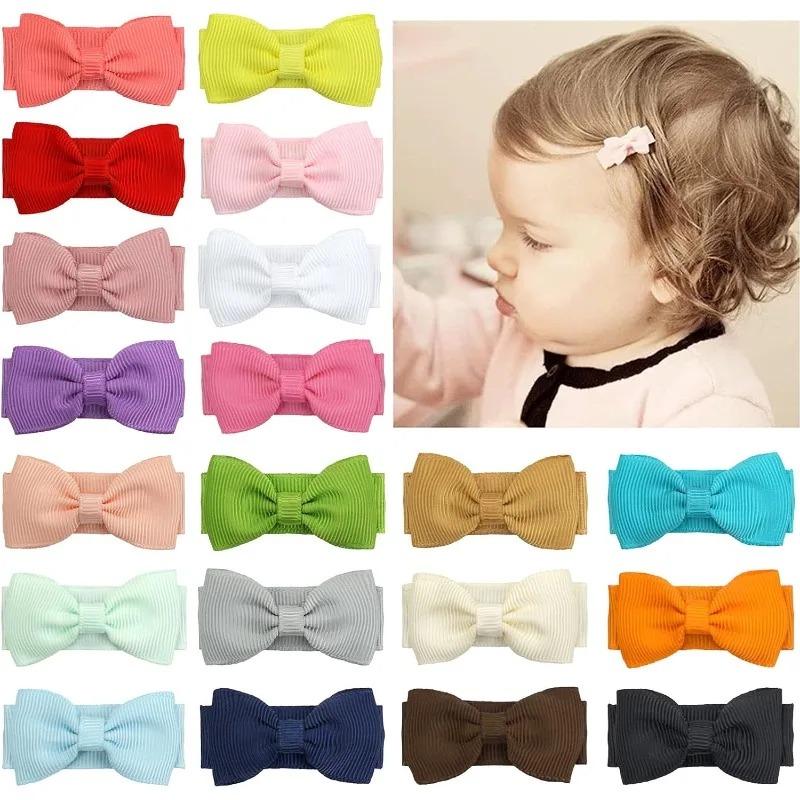 20Pcs/Set Hair Accessories Baby Girls Hair Clips DoNot Hurt Hair Headdress Baby Toddle Lanugo Hairpin Trumpet Princess Headwear