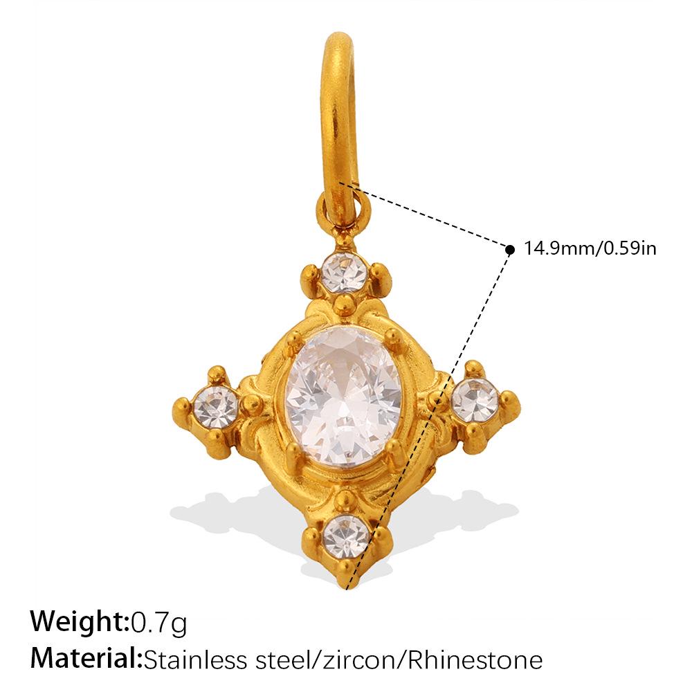 European & American Cross-Border Rhinestone Pendant - Luxury Retro Musical Note Guitar Ornament