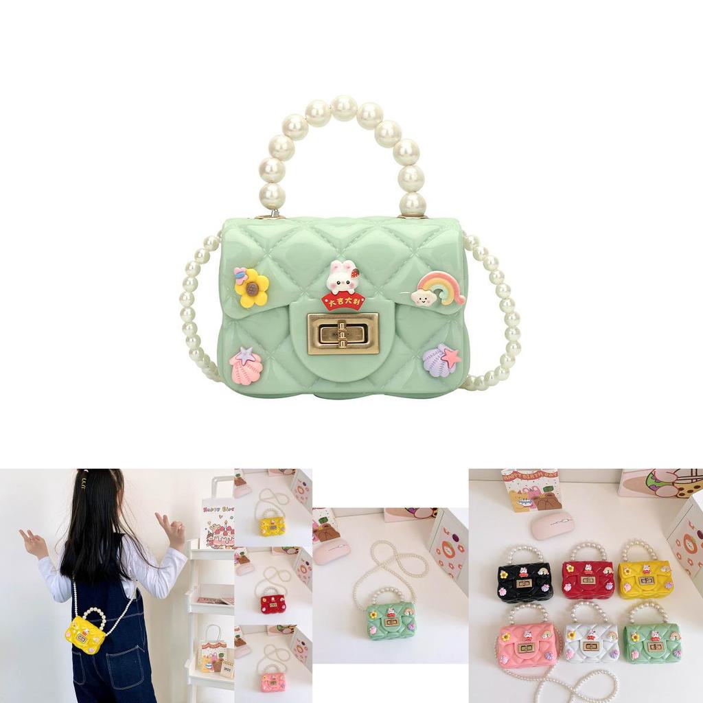 Stylish Mini Shoulder Bag For Girls With Cute Pearl Design And Versatile Colors