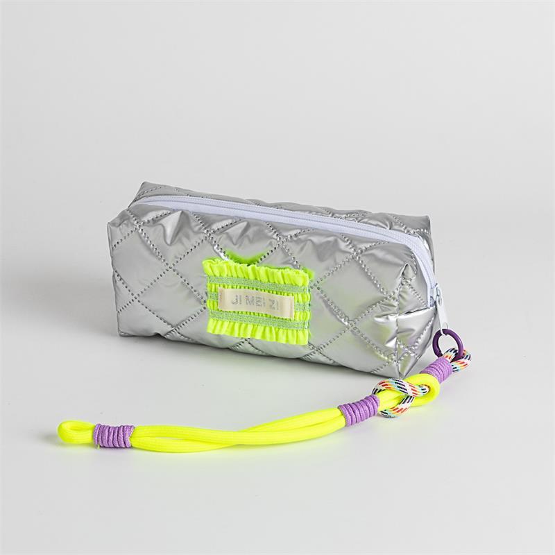 

Pu Waterproof Hand-Held Cosmetic Bag Storage Bag With Lanyard Large Capacity Travel Portable Pencil Case Student Stationery Bags