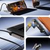 111W 1 in 1 USB A/Type C Fast Charging Cable With Foldable Phone Holder Type-C Quick Charge Data Wire For IPhone11 16 17 Samsung