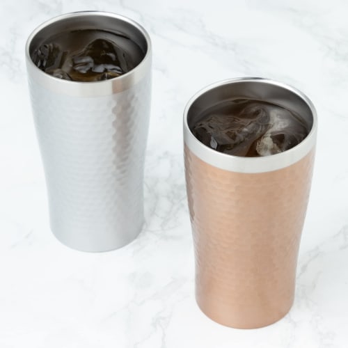 Maebata Luxe Pair of Thermo Tumblers, Bronze & Silver, 340ml, 29827